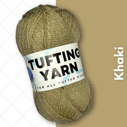 Tufting Yarn Khaki wol Mattimat Tufting Stuff wol om te tuften